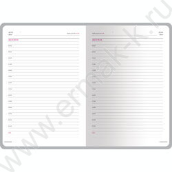 Ежедневник н/дат А6+ 136л Sidney Nebraska бордовый | Фото 2