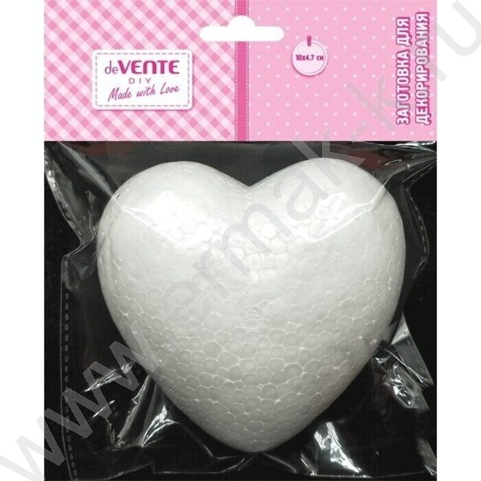Пенопластовые фигурки Сердце 100*47мм/1шт | Фото 1