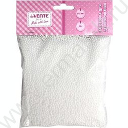 Пенопластовые фигурки Снег  d=2мм/10грамм, цвет белый | Фото 1