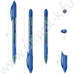 Ручка шар Dolphin Stick&Grip Classic 1,2мм, синяя | Фото 3