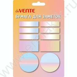 Бумага д/записей  c липким краем Gradient 12*45мм, 25*45мм, 45*45мм 20лист, ассорти форм, 10диза | Фото 1