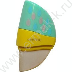 Точилка 1отв. пластик/с контейнером+ластик/ Pastel /ассорти | Фото 1