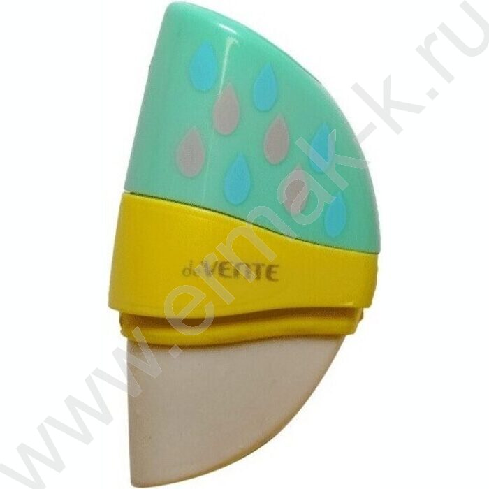 Точилка 1отв. пластик/с контейнером+ластик/ Pastel /ассорти | Фото 1