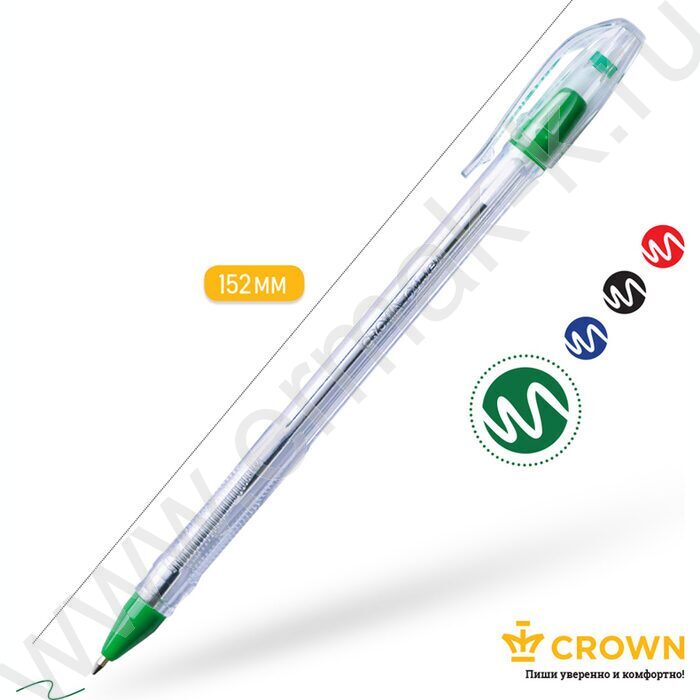 Ручка шар на масл. основе зелёная 0,7мм "Oil Jell" | Фото 3