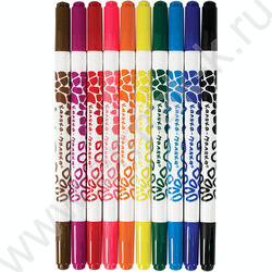 Фломастеры  10цв Каляка-Маляка /двухсторонние /блистер | Фото 2