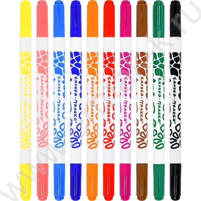 Фломастеры  10цв Каляка-Маляка /двухсторонние /блистер | Фото 3