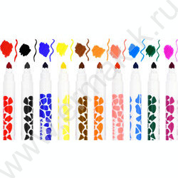 Фломастеры  10цв Каляка-Маляка /двухсторонние /блистер | Фото 4