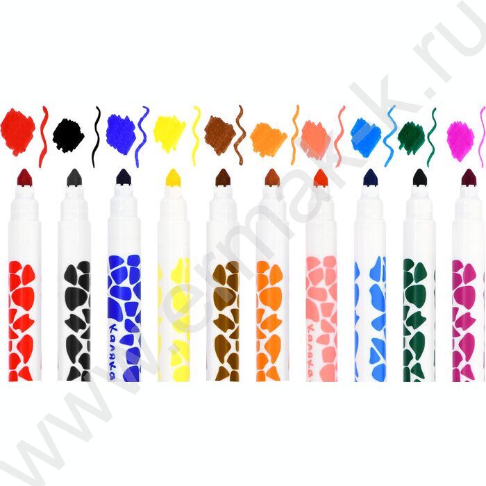 Фломастеры  10цв Каляка-Маляка /двухсторонние /блистер | Фото 4