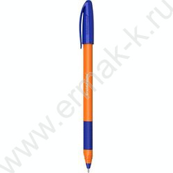 Ручка шар U-109 Stick&Grip Orange 1,0мм, синяя /форма корп. - треугольная | Фото 1
