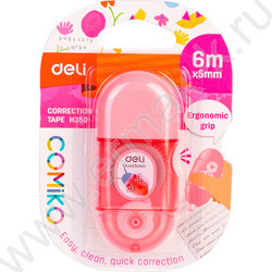 Корректирующая лента 5мм* 6м /корпус - ассорти, блистер, европодвес | Фото 5