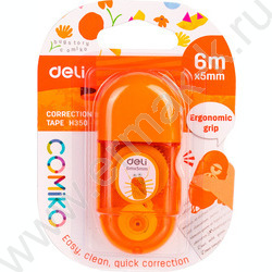 Корректирующая лента 5мм* 6м /корпус - ассорти, блистер, европодвес | Фото 6