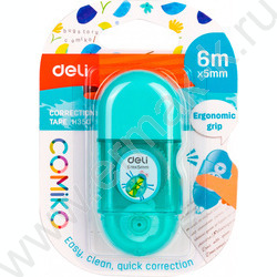 Корректирующая лента 5мм* 6м /корпус - ассорти, блистер, европодвес | Фото 7