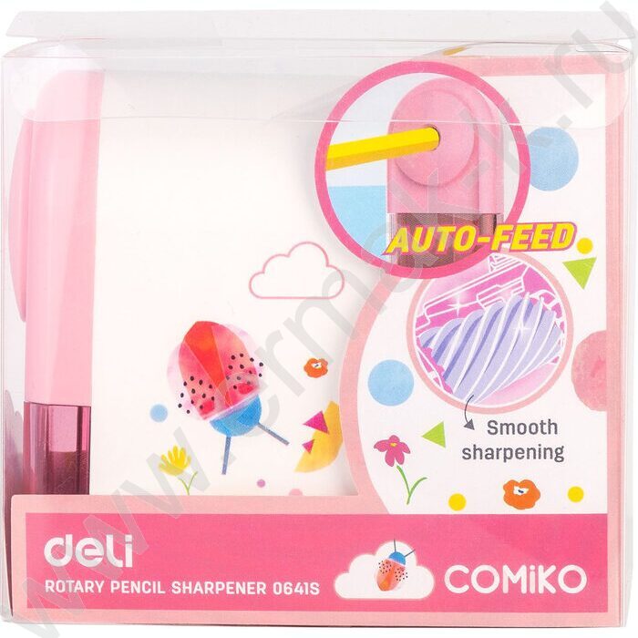 Точилка механическая 1 отверстие пластик /ассорти | Фото 4