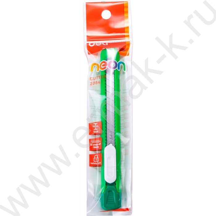 Нож канцелярский  9мм фиксатор /ассорти | Фото 5