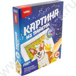 Набор д/творчества Картина из пайеток "Корги" | Фото 1