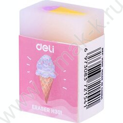 Ластик прямоугольный 38*25*17мм ассорти, индивид. картон.упаковка | Фото 3