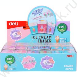 Ластик прямоугольный 38*25*17мм ассорти, индивид. картон.упаковка | Фото 7