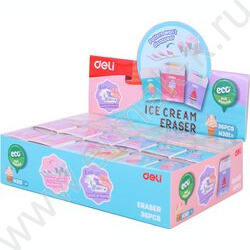 Ластик прямоугольный 38*25*17мм ассорти, индивид. картон.упаковка | Фото 8