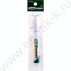 Маркер-жидкий мел /белый/ 3мм круг | Фото 3