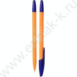 Ручка шар на масл.основе 1,0мм синяя Ultra/игла,желтый пл.корпус | Фото 1