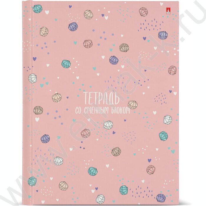 Тетрадь 160л клетка/кольца "My sweet" со смен.блоком | Фото 1