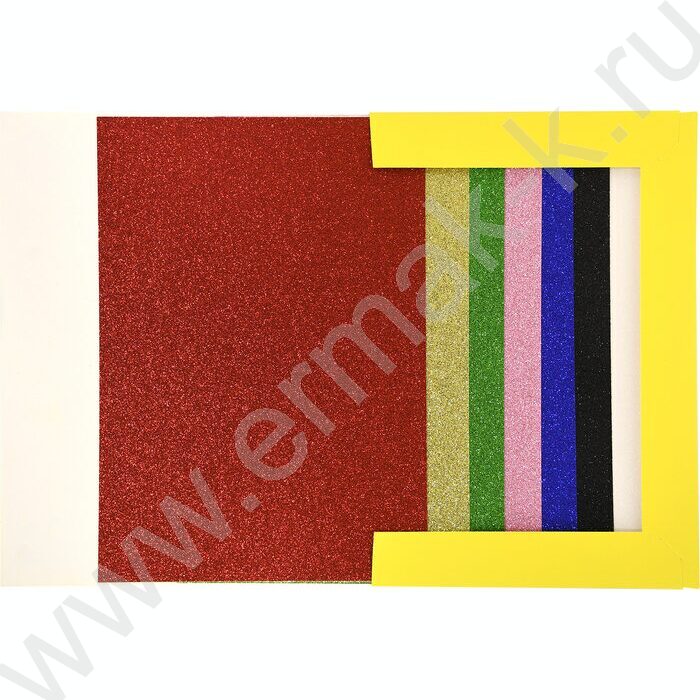 Картон цв. мелов. Блестки А4  7л/7цв | Фото 3