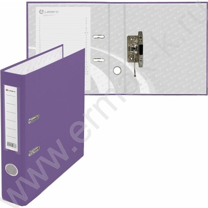 Файл 50мм PP собранный метал.окантовка фиолетовый с карманом | Фото 2