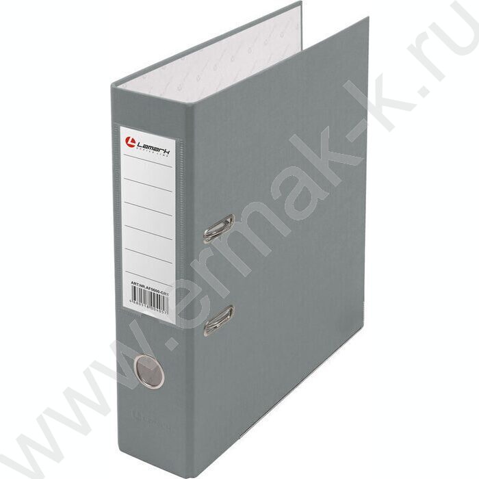 Файл 80мм PP собранный метал.окантовка серый с карманом | Фото 1