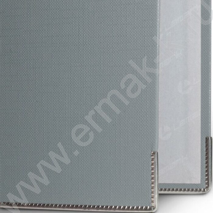 Файл 80мм PP собранный метал.окантовка серый с карманом | Фото 5