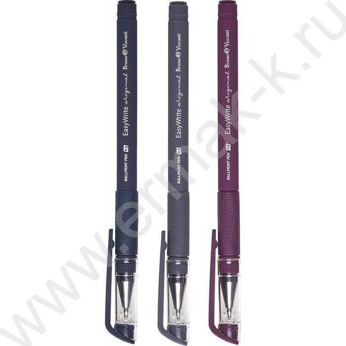 Ручка шар EasyWrite.Original синяя 0,5мм /антискольз.корпус/резин.держатель/3цв.корпуса | Фото 2