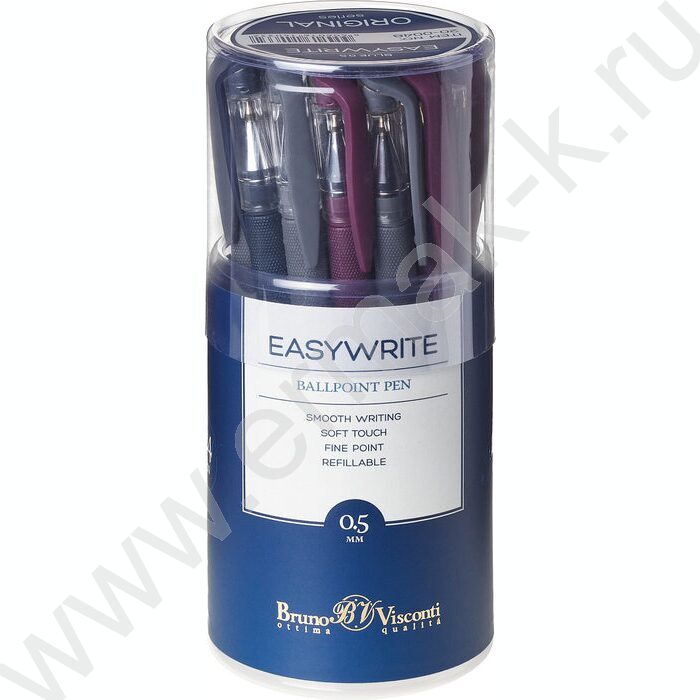 Ручка шар EasyWrite.Original синяя 0,5мм /антискольз.корпус/резин.держатель/3цв.корпуса | Фото 5