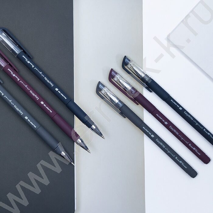 Ручка шар EasyWrite.Original синяя 0,5мм /антискольз.корпус/резин.держатель/3цв.корпуса | Фото 8