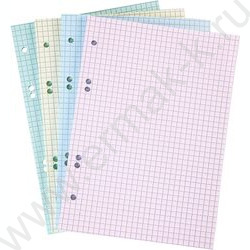 Сменный блок А5 200л 4х цв.тонированный блок универсальная перфорация 8 отверстий в индив.упак. | Фото 2