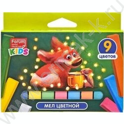 Мел цветной  9цв "Зверята" | Фото 1