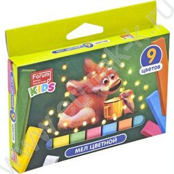 Мел цветной  9цв "Зверята" | Фото 2