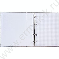 Тетрадь 120л клетка/кольца/бумвинил.обл./ "METALLIC Серебро" | Фото 2