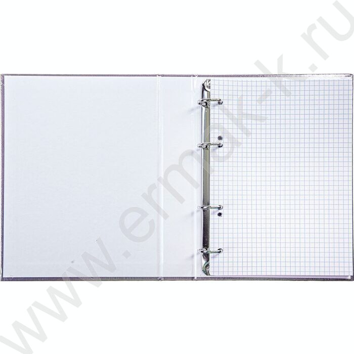 Тетрадь 120л клетка/кольца/бумвинил.обл./ "METALLIC Коричневая" | Фото 2