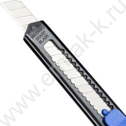 Нож канцелярский  9мм Attache черный с фиксатором | Фото 3