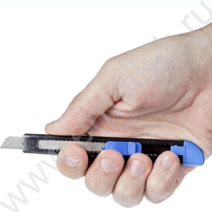 Нож канцелярский  9мм Attache черный с фиксатором | Фото 5