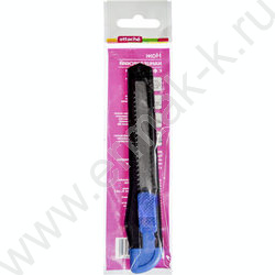 Нож канцелярский  9мм Attache черный с фиксатором | Фото 8