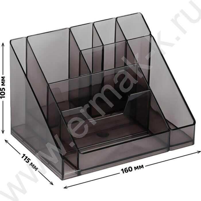 Подставка д/каранд. и ручек Каскад тонир.серая | Фото 5