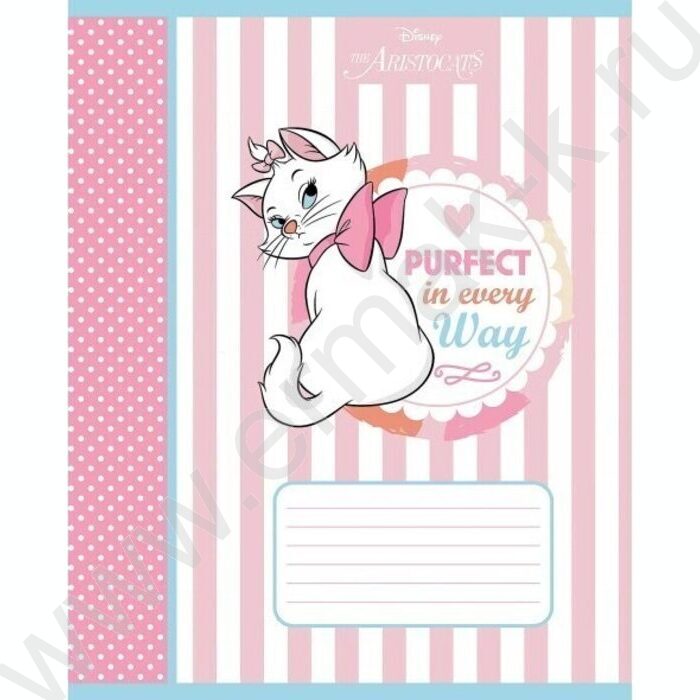 Тетрадь  12л линейка "Кошечка Мари" 5видов | Фото 2