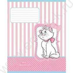 Тетрадь  12л линейка "Кошечка Мари" 5видов | Фото 3