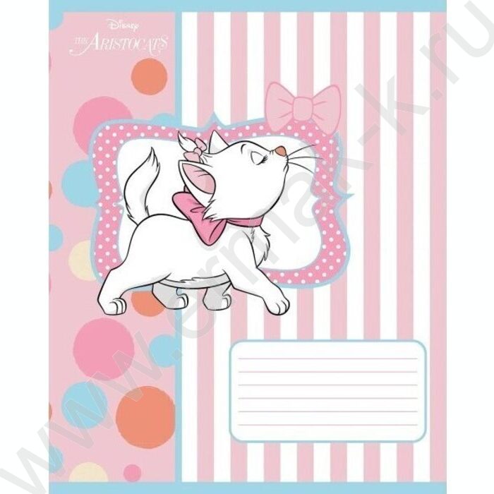 Тетрадь  12л линейка "Кошечка Мари" 5видов | Фото 5