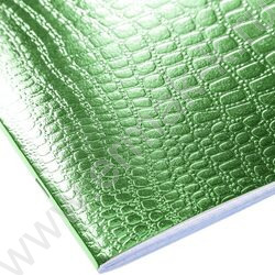 Тетрадь  48л клетка "Бум/винил" METALLIC тиснение CROCO зеленый | Фото 2