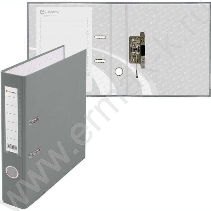 Файл 50мм PP собранный метал.окантовка серый с карманом | Фото 2