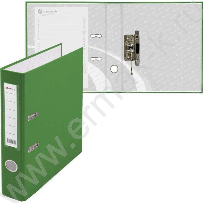 Файл 50мм PP собранный метал.окантовка светло-зеленый с карманом | Фото 2