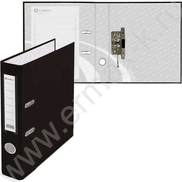 Файл 50мм PP собранный метал.окантовка черный с карманом | Фото 2