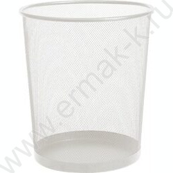 Корзина д/бумаг 19,5л круглая сетчатая (металл) серая | Фото 1