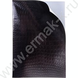 Тетрадь  96л А4 клетка "Бум/винил" METALLIC тиснение CROCO Черный | Фото 2